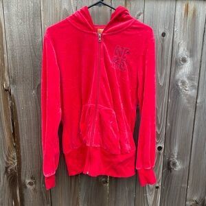 Nike Velvet Sweatshirt Hot Pink Size XL